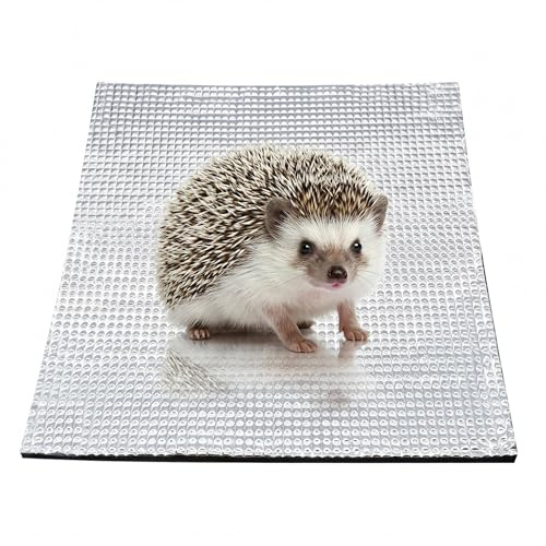 FRCOLOR Mini Self-warming Pet Heating Mat with Reflective Insulation Film Anti-slip Bottom Heat Pad for Animals Portable Warm Pad Suitable for Bird Cages Guinea Pigs and Outdoor Shelters