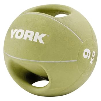 9kg York Barbell Dual Grip Medicine Balls