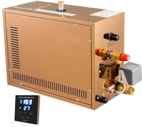 Generador De Vapor Automático De Acero Inoxidable, Máquina De Baño De Vapor For Sala De Sauna, Descalcificación Automática, Controlador Digital, 6/7/8/9kw Calefacción Eficiente(AT-70S 7KW 380V)