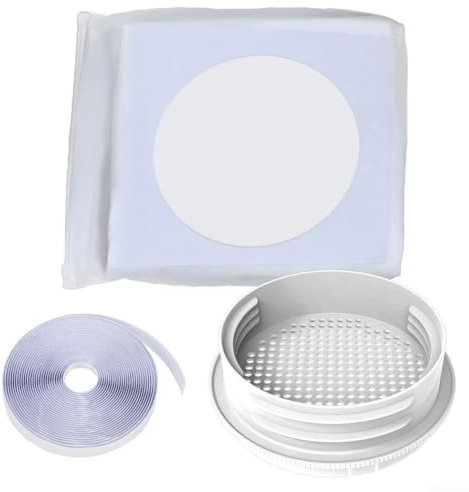 QuivyLivy Kit de sellado de ventana de aire acondicionado portátil de 400 cm, sello de escape de CA de ajuste común para unidad de CA, cubierta de ventana impermeable para aire acondicionado con