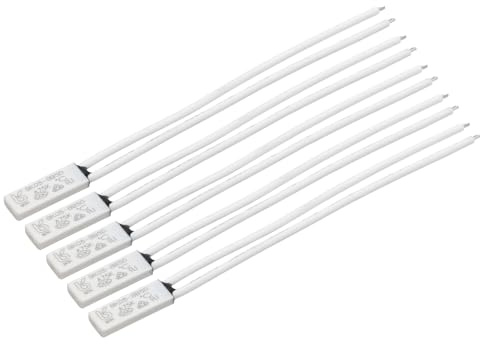QUARKZMAN 5 Stück KSD9700 Thermoschalter NC 75°C 250V 2A Temperaturschalter Thermostat Kunststoff Bimetall Normalerweise geschlossen Thermoschutz für Mikrowellen, Backöfen, Kaffeemaschinen