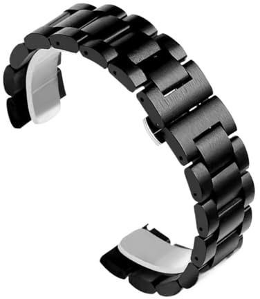 Träarmband 20 mm 21 mm 22 mm 23 mm universellt utbytesarmband for män och kvinnor med snabblås(D,20MM)