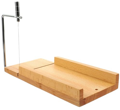 Veemoon Trancheuse à Fromage Manuelle en Bois et Acier Inoxydable avec Fil, Outil Multifonction Portable pour Couper Beurre, Fromage à Pâte Dure, Gadget Cuisine pour Usage Domestique