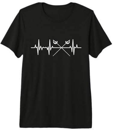 Latidos de esgrima para esgrimistas Esgrima Camiseta Premium