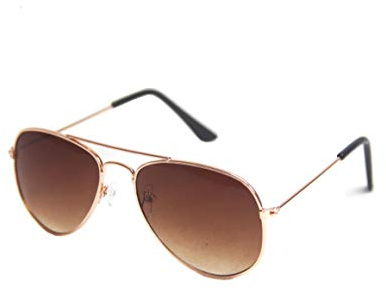 ASVP Shop® Kids Silver Mirrored Gold Black Lens Sunglasses UV 400 Boys Girls Childrens Childs (Gold)
