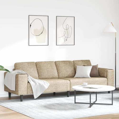 Owoxanthellate Schlafsofa Hellgrau 39.4 cm Höhe Kunstwildleder & Holzwerkstoff Kegelbeine Küchensofa oder Mini Couch für Living Room Bedroom and Studio