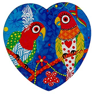 SOTTOBICCHIERE LOVE HEARTS 10CM RAINBOW GIRLS MAXWELL & WILLIAMS