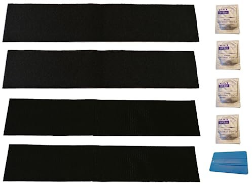 2er Set Klett Nummernschildhalterung Rahmenlos Kennzeichenhalter selbstklebend - unsichtbar ohne Rahmen - Autokennzeichen Halterung - Witterungsbeständig und UV Beständig Nummernschildhalter Pkw