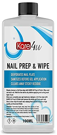 Prep And Wipe Nail Gel Polish Cleanser Cleaner UV LED Manicure 100ml to 10 Litre (100ML)