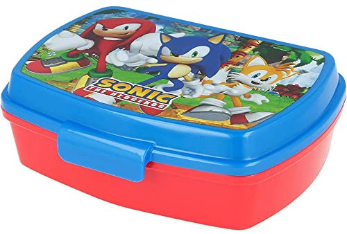 CARTOON Portamerenda, Sonic, portapranzo, contenitore per il pranzo, scuola, tempo libero