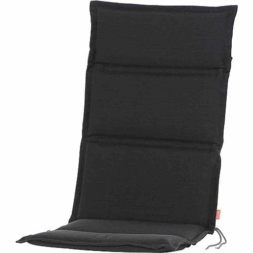 Generisch Siena Garden Centauri Sesselauflage 120 cm Dessin Uni anthrazit, 100% Polyester