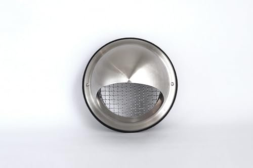 Grille Bullnose De Ventilation Extérieure Circulaire Avec Maille Anti-Oiseaux En Acier Inoxydable Diamètre 160