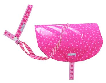 Lotthas Satteldecken Set pink Halfter Zügel Satteldecke Holzpferd 3tlg.