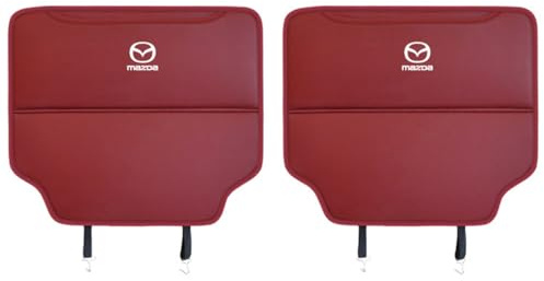 NUNETH 2 Pezzi Copri Schienale Auto per Mazda CX30, Protezione Sedile Auto Tappetini Impermeabile Protettori di Seggiolini Auto Posteriore, Protezione Sedile Auto,Redstyle