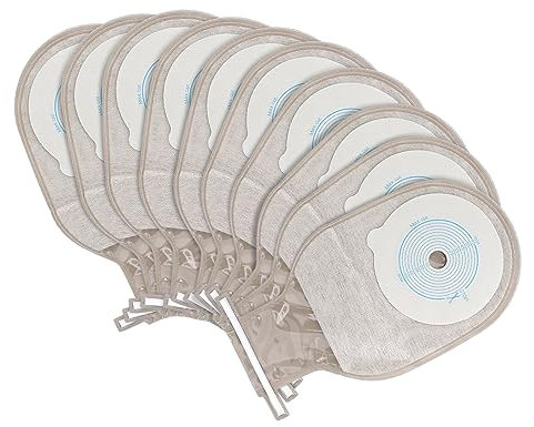 Kolostomiebeutel, Einweg Kolostomiebeutel, 10 Stück Kolostomiebeutel Einweg Klebebeutel Einteiliger Drainierbarer Stomabeutel einteilig entleerbarer Stomabeutel Zubehör für Ileostomie