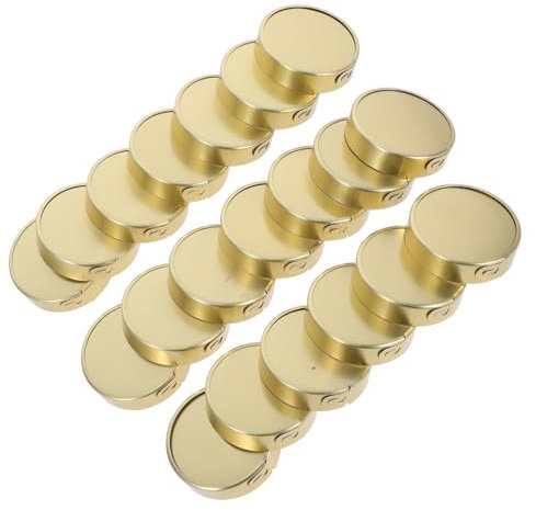BEBEMOKO 20pcs Side Pull Aluminum Jar Lids Leakproof Canning Lids Buckle for Jars Jelly and Sauce Bottles