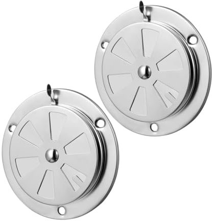 KONTONTY 2 Piezas Escape Ajustable Cubierta Ventilación Rejillas Ventilación Inoxidable