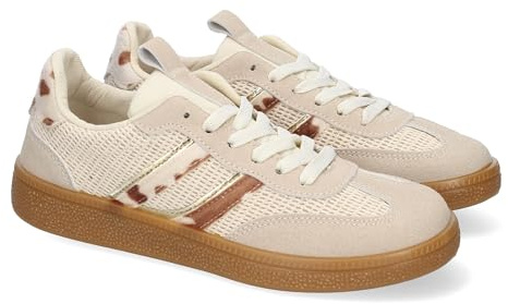 89469 Zapatillas Deportivas Casuales para Mujer, Comodas y Versatiles, Ideales para el Dia a Dia, combina Confort y Estilo, Cualquier Ocasion. Beige Talla 37