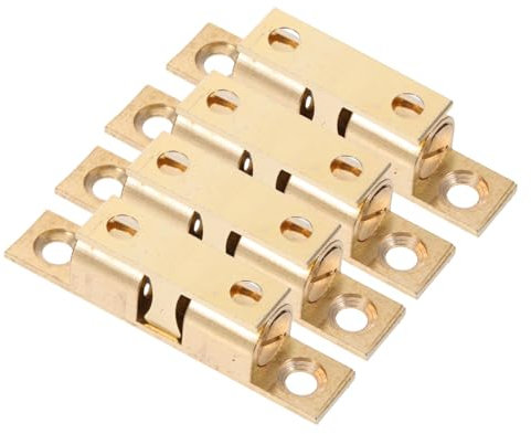 Cabilock 4 Piezas Tope De Puerta De Cobre Unidades Ajustable Para Puerta De Armario Pestillo De Rodillo Para Armario Herrajes De Muebles