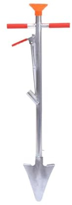 Strumenti Agricoli Spandiconcime, piantatrice di fagioli di ferro con borsa a zaino, applicatore manuale di fertilizzanti granulari Strumenti per Semina(Without backpack)