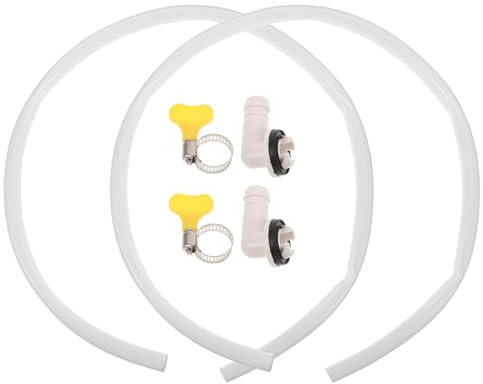 Alipis 2set Tubo di Scarico per Condizionatore Portatile Estensione del Tubo di Scarico Ca da Piedi con Connettore e Morsetti di Perdite per Unità di Finestra e Sistemi Hvac Domestici