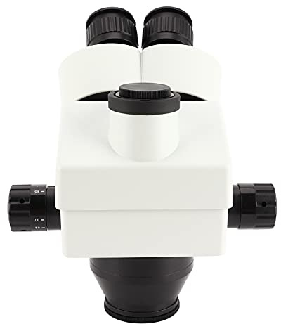 AKLOSIPY Ensemble d'oculaires de Microscope Trinoculaire 7X-45X avec Objectif 0,5X + 2,0X pour Une Imagerie Claire et des Observations Polyvalentes (avec Objectif 2.0X)