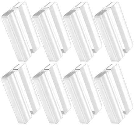 UKCOCO 8 Porte-Cartes de Table en Acrylique Transparent, Présentoirs de Panneaux de Bureau Stables, Supports pour Cartes Numérotées et Décorations Mariage, Lot de 8 Pièces, Usage Hôtel