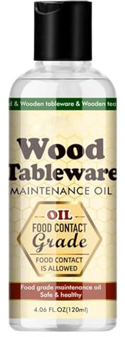 Huile d'entretien du bois - Huile protectrice pour appareils de cuisine en bois, planches à découper, traitement de vaisselle, solution d'entretien des meubles, facile à utiliser avec des ingrédients
