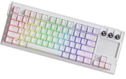 XAGMODSHN LCD Eingabegerät in voller Größe, einschließlich anpassbarem Display für Rundfunk und blau grünem PC Smart LCD Tastenset für Rundfunk
