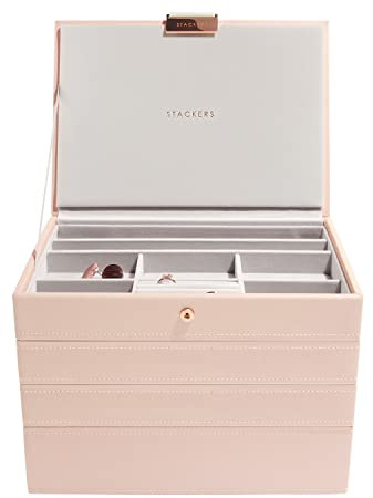 Stackers boîte à Bijoux Classique en Rose pâle - 4