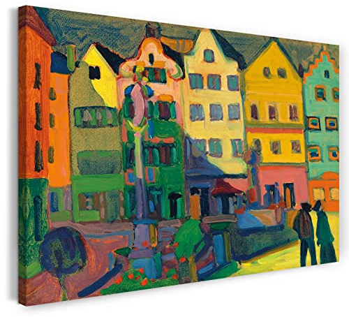 Leinwand (100x70cm): Wassily Kandinsky - Weilheim-Marienplatz