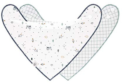 LÄSSIG Bandana-set 2 delar/Garden Explorer BLÅ