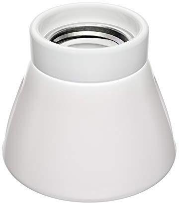 ledscom.de Plafón portalámpara MINZ, porcelana, blanco brillante, 1x E27 máx. 300W