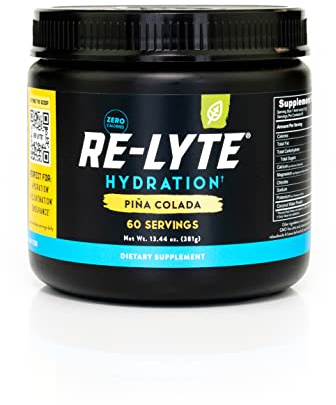 REDMOND Re-Lyte HYDRATION Drink Mix PINA COLADA LARGE, confezione da 381 g - Polvere elettrolitica, senza zucchero, con vero sale Redmond Real Salt e oltre 60 importanti minerali e oligoelementi