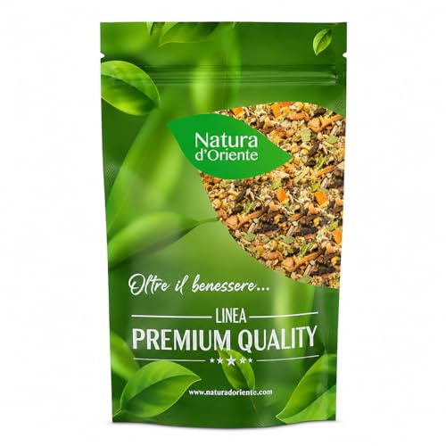NATURA D'ORIENTE Infuso Zenzero e Finocchio 100g | Tisana alle Erbe e Spezie Senza Teina | Con Camomilla, Cannella e Tiglio