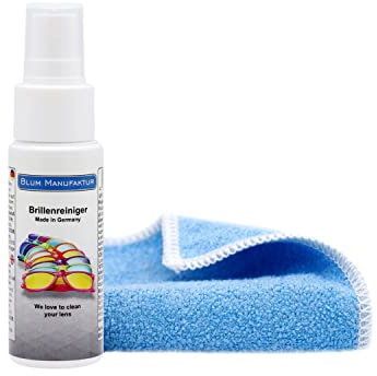 Spray limpiador para una limpieza rápida y profunda de todos los lentes.