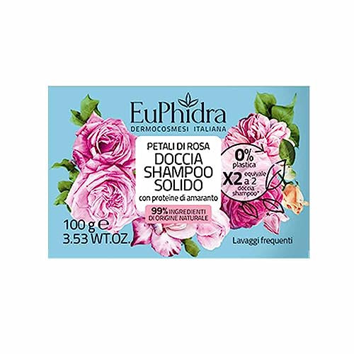 Euphidra - Euphidra Doccia Shampoo Solido Petali Di Rosa 100 g - 944889548