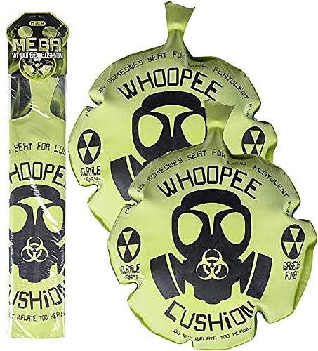 The Dreidel Company Large Original Mondo Whoopee Cushion 12 Inches Fun Classic Fart Prank Sounds Prout Noisemaker Party Favor, 2-Pack