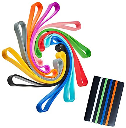 Elastici in Silicone,10 Pezzi Elastici Colorati Avvolgenti Banda Planner Fascia Elastica Colorati Gomma Bande Planner Fascia Elastica per Borse Ufficio Cartelline Libri Scuola Casa Taccuino Esterno