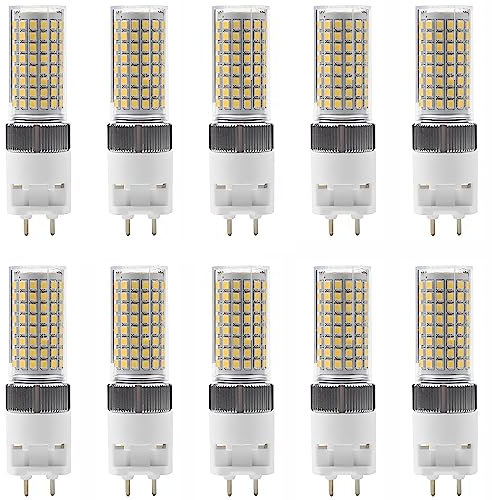 TPMAFF Lot de 10 Ampoules LED G12 25 W 2500 lumens G12 Base à Deux Broches pour maïs (équivalent halogène 250 W) Ventilateur de Dissipation de Chaleur intégré, Non dimmable
