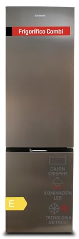 Corberó - Frigorífico Combi | CCH200533NFX | No Frost | Inverter | 326L | 201cm | Luz LED | Fresh Box | Cajón Crisper | Estantes de cristal ajustables | Inox