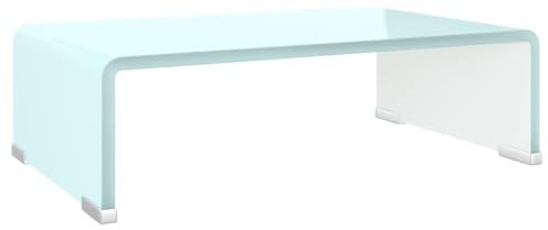 QZZCED TV-Sideboard Fernsehschrank TV-Ständer tv Tisch TV-Aufsatz/Monitorerhöhung Glas Grün 40x25x11 cm für Wohnzimmer Schlafzimmer Unterhaltungsgerät