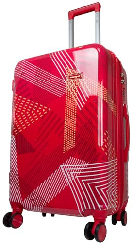 Trendyshop365 mittelgroßer Koffer Hartschale 66cm 74 Liter 4 Räder Zahlenschloss rot