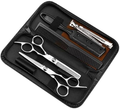 Kit de cisailles de ciseaux à cheveux, ensemble de cisailles de coiffure,Ensemble de ciseaux de coiffure professionnels | Ensemble de cisailles de coiffeur, outils de coupe de cheveux avec ciseaux à