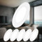 B.K.Licht - Juego de 6 focos empotrables LED 230V luz plana, blanco neutro, 3W 330lm c/u, LED Spot, focos de techo, 68mm, 90x28mm (DxH), interior