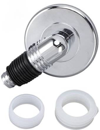 CHEOTIME Washing Machine Floor Drain Cover, Shower Drain Floor Drain Cover with Pipe Connector, Round One Way Drain Valve Fast Drainage Shower Plug