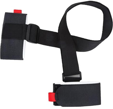 Skyrabbiter Verstellbarer Skiträger-Gurt, 50-100cm, Ski Carry Strap, Ski Tragehilfe, Ski Tragegurt Kinder, Snowboard-Bindungsriemen,Skiriemen, Nylon Skiträgerriemen, Für Leicht Tragen Skis, Pole (1Pc)
