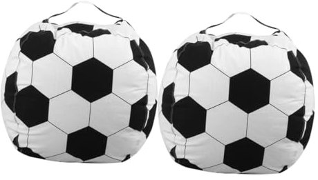 SOLUSTRE 2 Stück Aufbewahrungstasche für ausgestopft Fußball-Sitzsack Plüsch Jumbo Faltbare aufbewahrung große Aufbewahrungstasche großer Bohnensack Sitzsack für Segeltuch