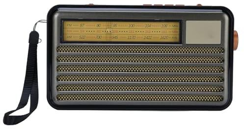 Tragbares Radio Retro Vintage FM AM SW Solar Powered Radio mit -USB -TF -Kartenwiedergabe für den Gebrauch von Home Outdoor