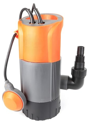 Bomba - drenaje 3 en 1 para aguas sucias, 900W de potencia, 14000 L/h de caudal, construida con materiales duraderos.*